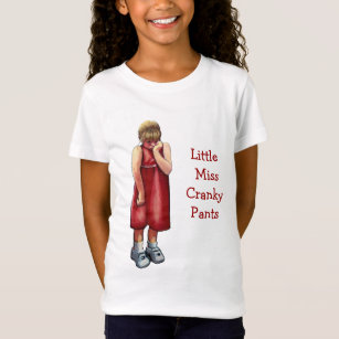 Little Miss Cranky Pants: Pouting Girl: Pastel Art T-Shirt