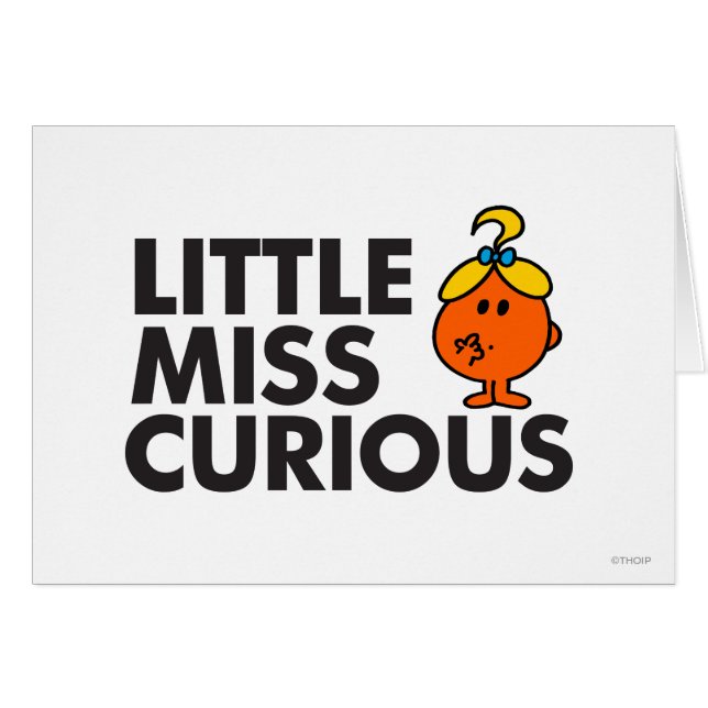 Little Miss Curious | Black Lettering (Front Horizontal)