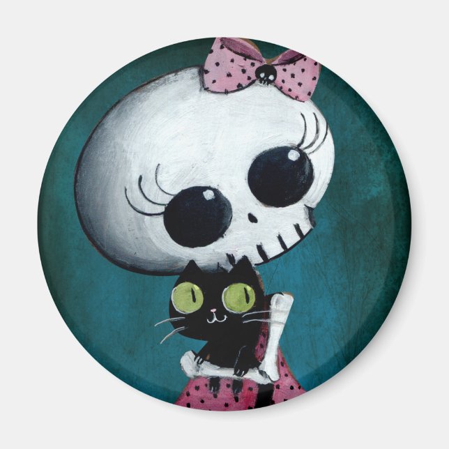 Little Miss Death - Halloween Beauty Magnet (Front)