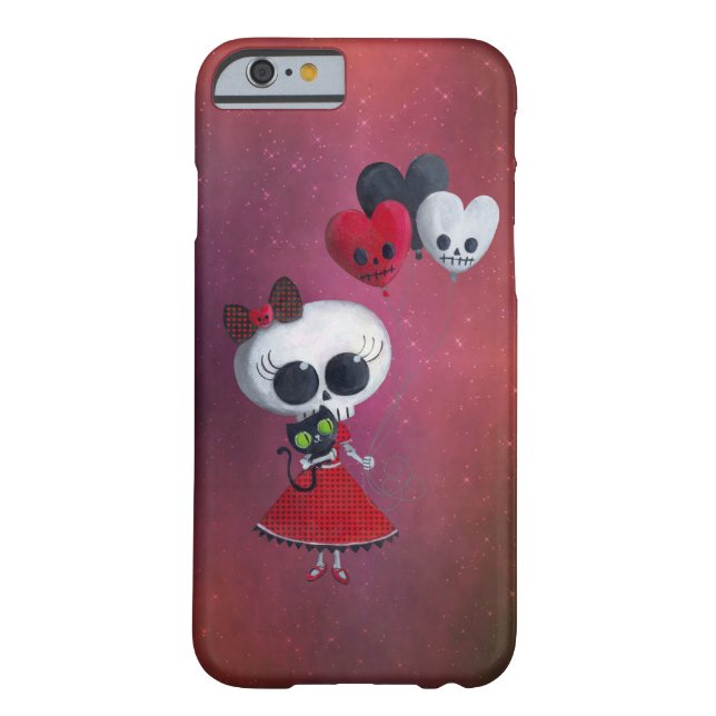 Little Miss Death Valentine Girl Case-Mate iPhone Case (Back)