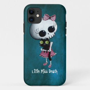 Little Miss Death with Black Cat Case-Mate iPhone Case