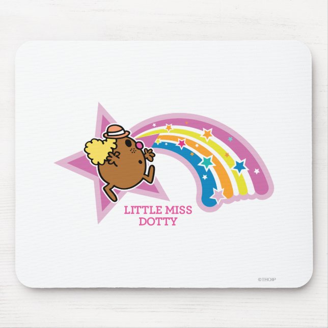 Little Miss Dotty | Chasing Rainbows Mouse Pad (Front)