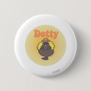 Little Miss Dotty Spotlight 6 Cm Round Badge