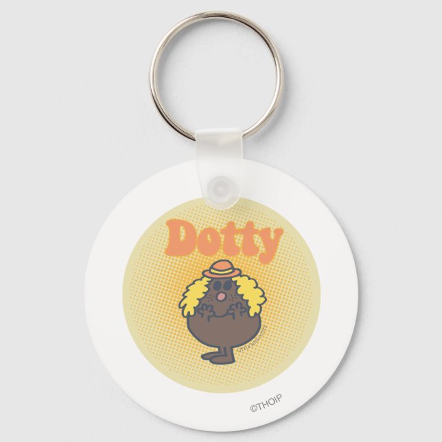 Little Miss Dotty | Spotlight Key Ring (Front)