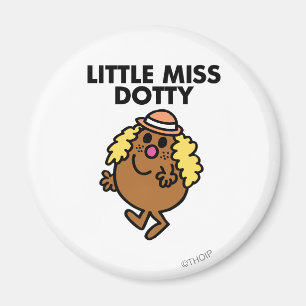 Little Miss Dotty Waving Magnet