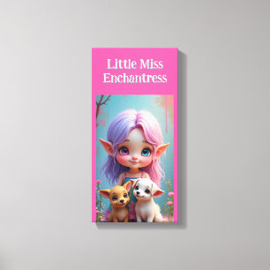 Little Miss Elf Canvas Print