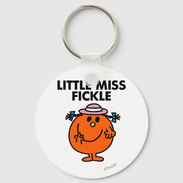 Little Miss Fickle | Black Lettering Key Ring (Front)