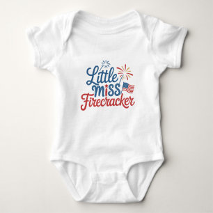 Little Miss Firecracker  Baby Bodysuit