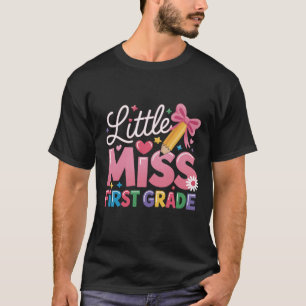 Little Miss First Grade Back To School T-Shirt