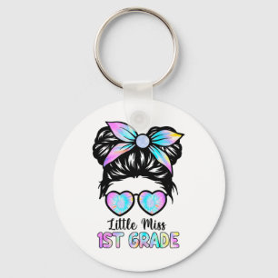 Little Miss First Grade Girls Ck To School Shirt 1 Key Ring