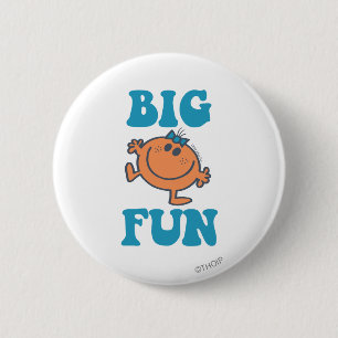 Little Miss Fun   Big Fun 6 Cm Round Badge
