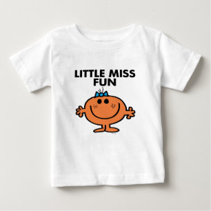 Little Miss Fun   Black Lettering Baby T-Shirt