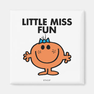 Little Miss Fun Black Lettering Magnet