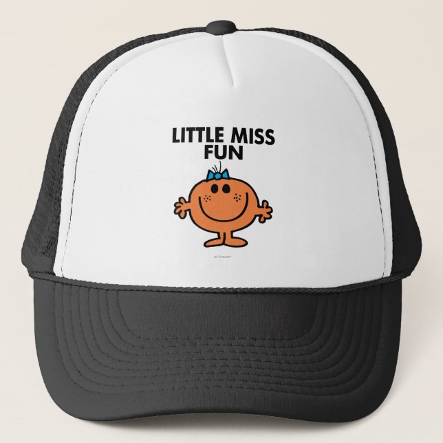Little Miss Fun | Black Lettering Trucker Hat (Front)