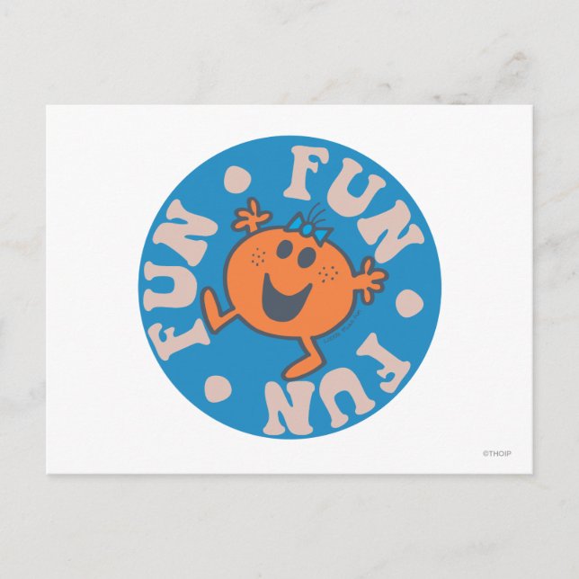 Little Miss Fun Fun Fun Postcard (Front)