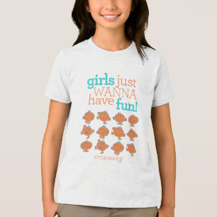 Little Miss Fun   Girls Just Wanna Have Fun Tri-Blend Shirt