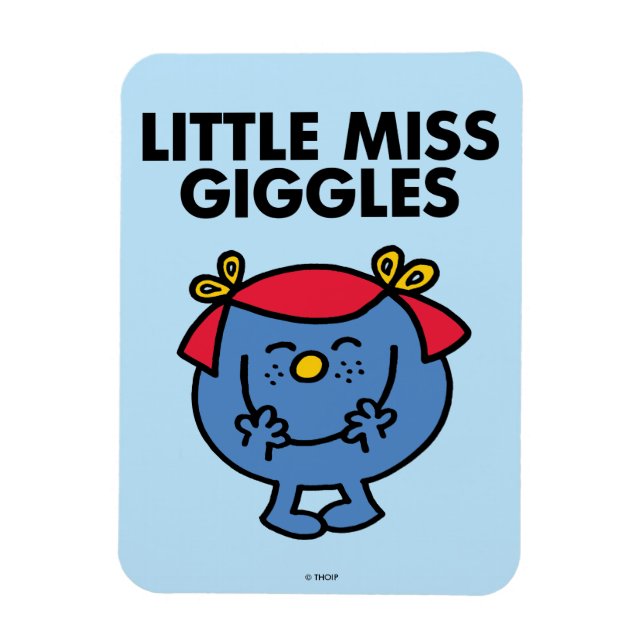 Little Miss Giggles | Black Lettering Magnet (Vertical)