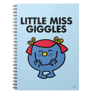Little Miss Giggles Black Lettering Spiral Notebook