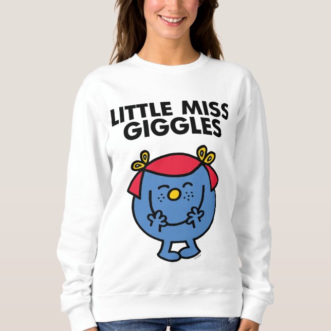 Little Miss Giggles | Black Lettering Sweatshirt (Front)