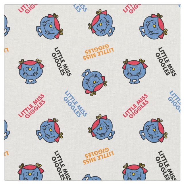 Little Miss Giggles | Pattern Fabric (Close Up)
