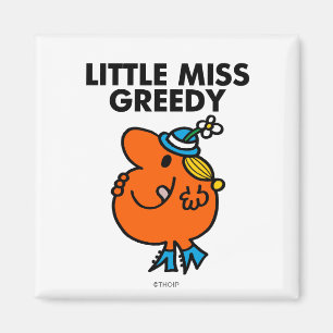 Little Miss Greedy Licking Her Lips Magnet
