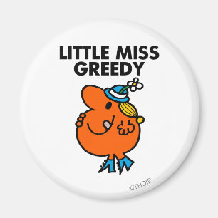 Little Miss Greedy Licking Her Lips Magnet
