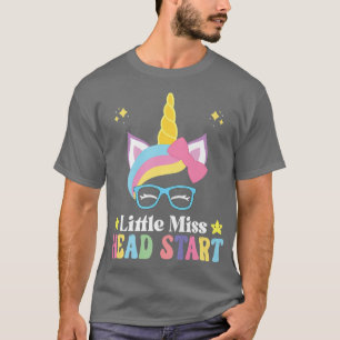 Little Miss Headstart Unicorn Girls Cute Lil Miss T-Shirt