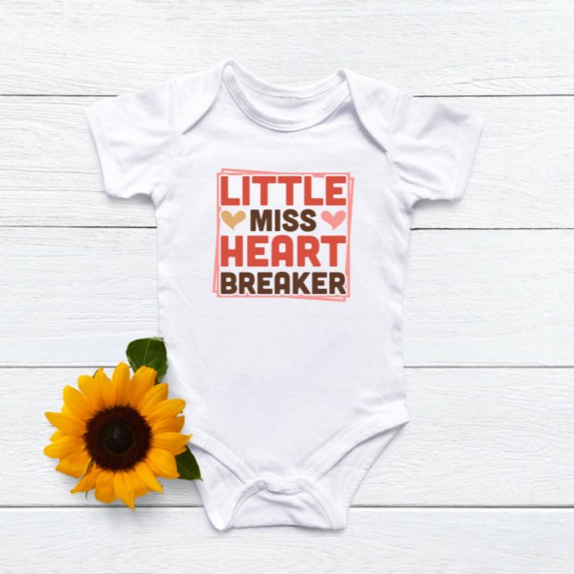 Little Miss Heartbreaker Baby Bodysuit (Creator Uploaded)