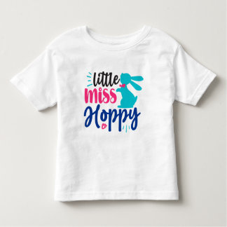 Little Miss Hoppy Easter Toddler T-Shirt