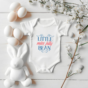Little Miss Jelly Bean Typography Baby Girl Baby Bodysuit