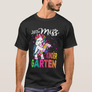 Little Miss Kindergarten Back To School Girls Kind T-Shirt