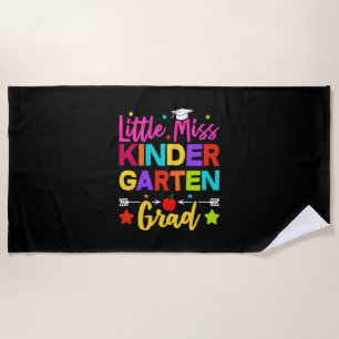 Little Miss Kindergarten Beach Towel
