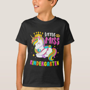 Little Miss Kindergarten Ck To School Hello Kinder T-Shirt