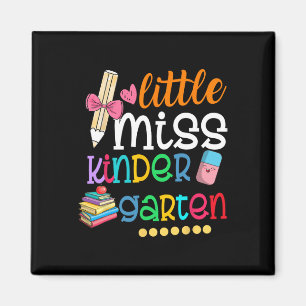 Little Miss Kindergarten For Kids Girls Back To S Magnet
