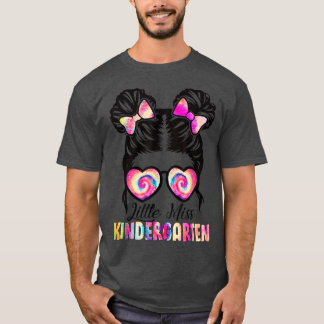 Little Miss Kindergarten Girls First Day Of Kinder T-Shirt