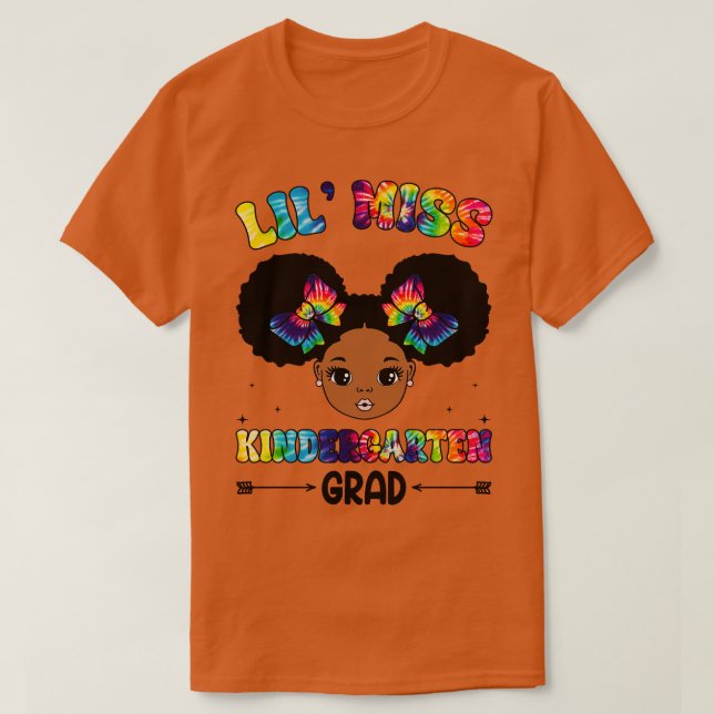 Little Miss Kindergarten Grad 2024 Graduation Gift T-Shirt (Design Front)