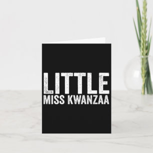 Little Miss Kwanzaa Outfits For Kids Black Girl To Card