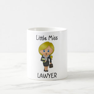 Little Miss Lawyer - Blonde, Blue Eyes Coffee Mug