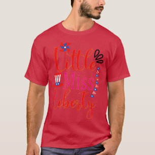 little miss liberty usa america 4th of july T-Shirt