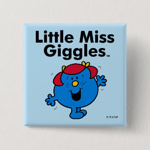 Little Miss Little Miss Giggles Likes To Laugh 15 Cm Square Badge