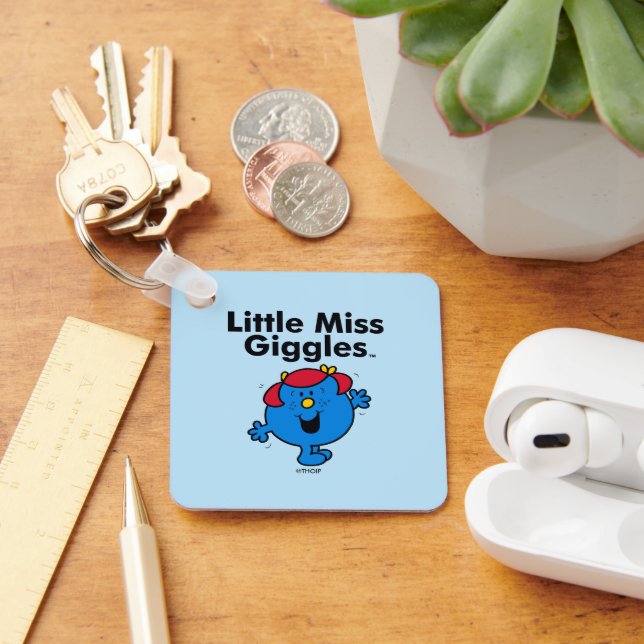 Little Miss | Little Miss Giggles Likes To Laugh Key Ring (Desk)