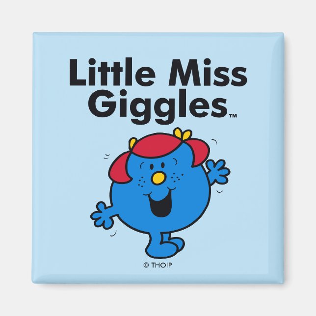 Little Miss | Little Miss Giggles Likes To Laugh Magnet (Front)