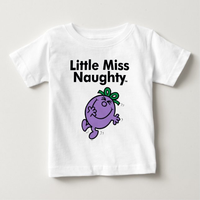 Little Miss | Little Miss Naughty is So Naughty Baby T-Shirt (Front)