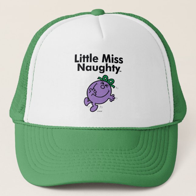 Little Miss | Little Miss Naughty is So Naughty Trucker Hat (Front)