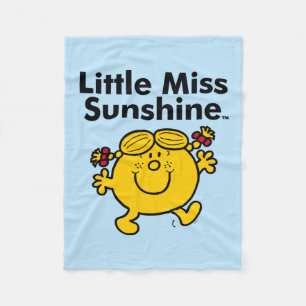 Little Miss Little Miss Sunshine is a Ray of Sun Fleece Blanket