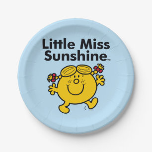 Little Miss Little Miss Sunshine is a Ray of Sun Paper Plate
