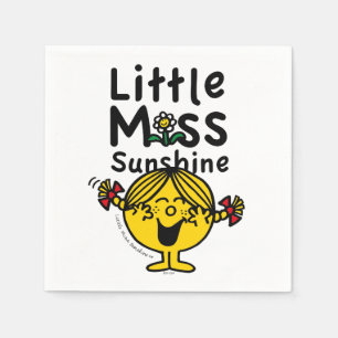 Little Miss Little Miss Sunshine Laughs Napkin