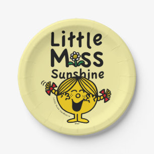 Little Miss Little Miss Sunshine Laughs Paper Plate