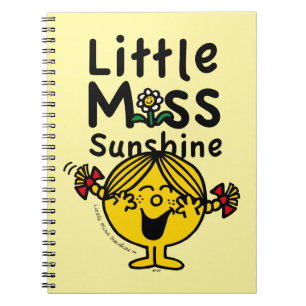 Little Miss   Little Miss Sunshine Laughs Spiral Notebook