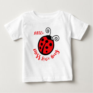 Little Miss Love Bug Baby T-Shirt